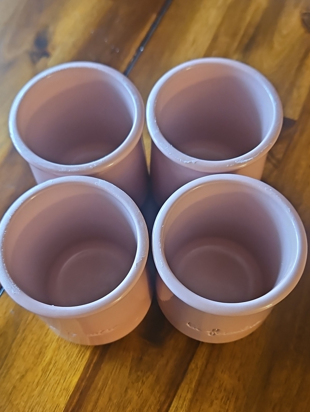 La Fermiere Reuseable Ceramic Jars . Set Of 4 In Pastel Pink - Picture 2 of 4